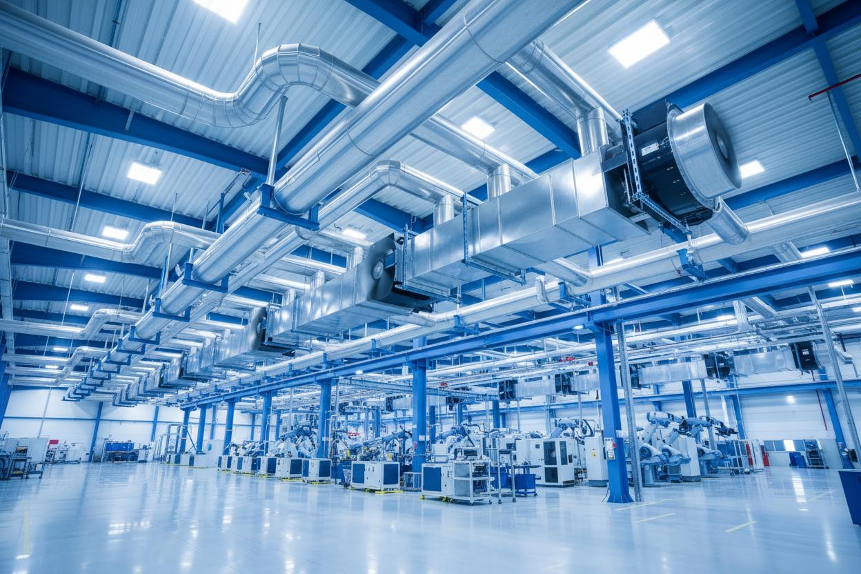 Industrial cooling installation